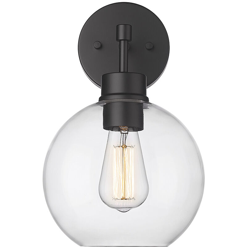 Basin 1 Light 13.1 inch Powder Coated Black Outdoor Wall Sconce